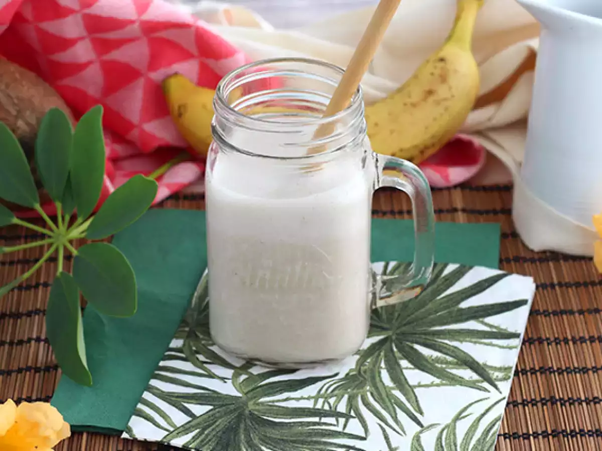 Receita Batido de banana (vegan)