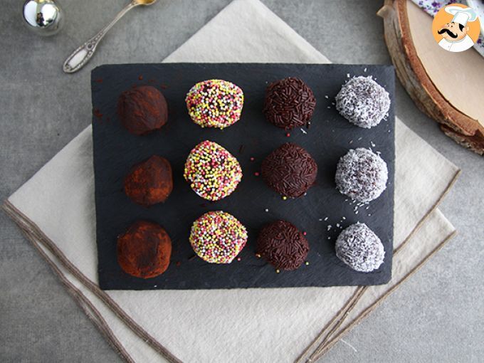 Trufas de chocolate (decoradas)