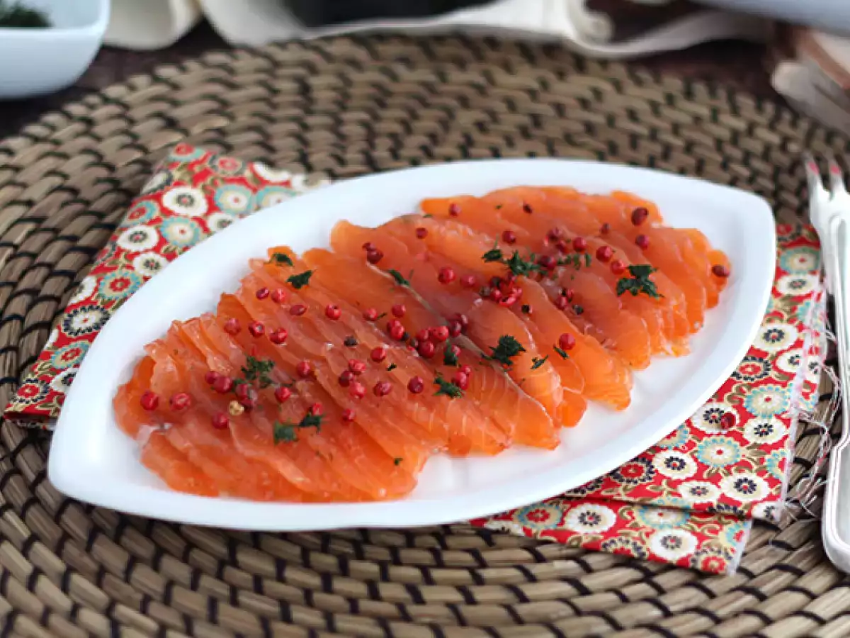 Receita Salmão gravlax