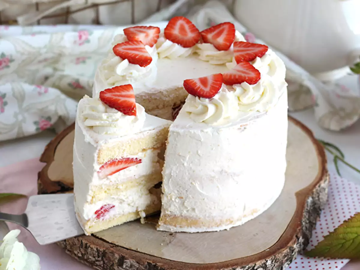 Receita Layer cake de morango