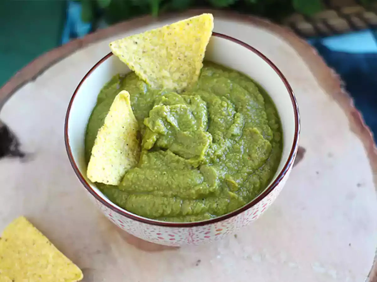 Receita Guacamole de ervilha e lima (limão verde)