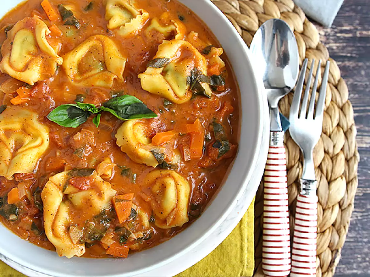 Receita Sopa de tortellini