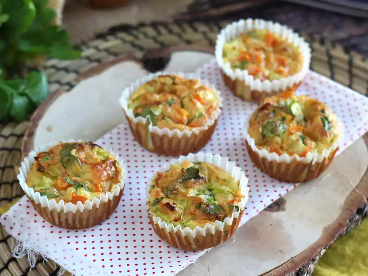 Receita Muffins de legumes