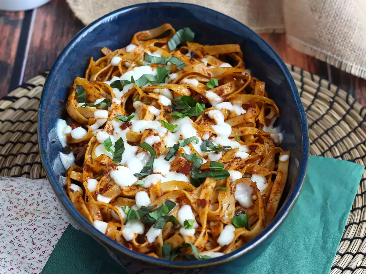 Receita Gratinado de macarrão feita com sobras