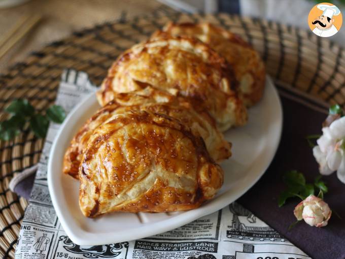 Folhado de maçã com creme de avelã