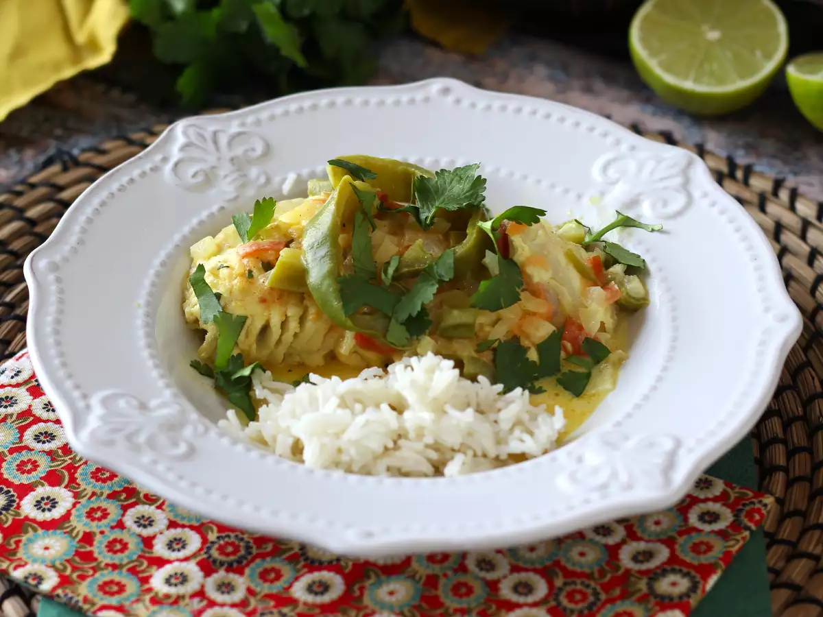 Receita Peixe com leite de coco, a receita brasileira, bem perfumada