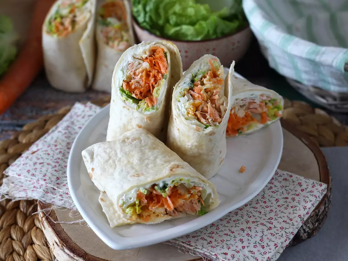 Receita Wraps de salmão, o sanduíche perfeito, prático e bom pra toda hora!