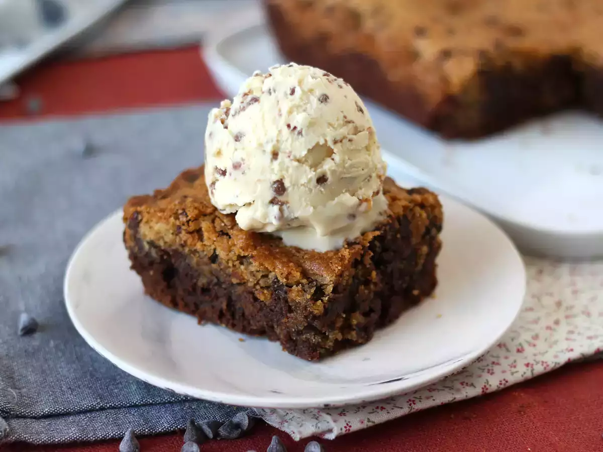 Receita Brookies, a receita do brownie com cookies