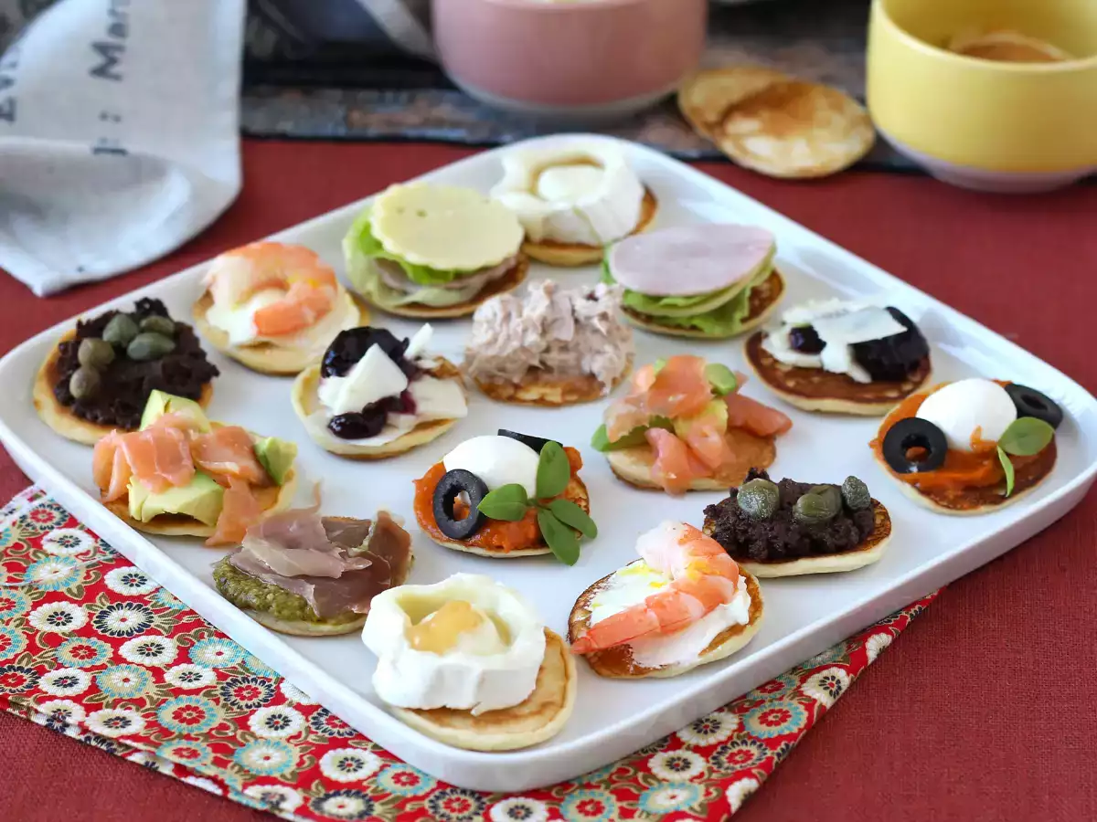 Receita 9 recheios diferentes para os blinis