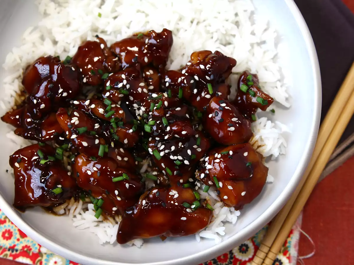 Receita Frango teriyaki, a receita marinada japonesa, fácil a preparar!