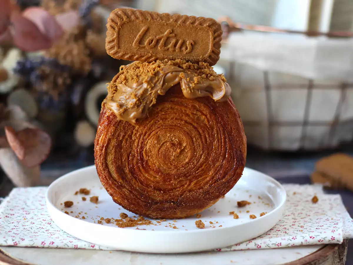 Receita New york roll speculoos, o mais novo croissant sabor canela