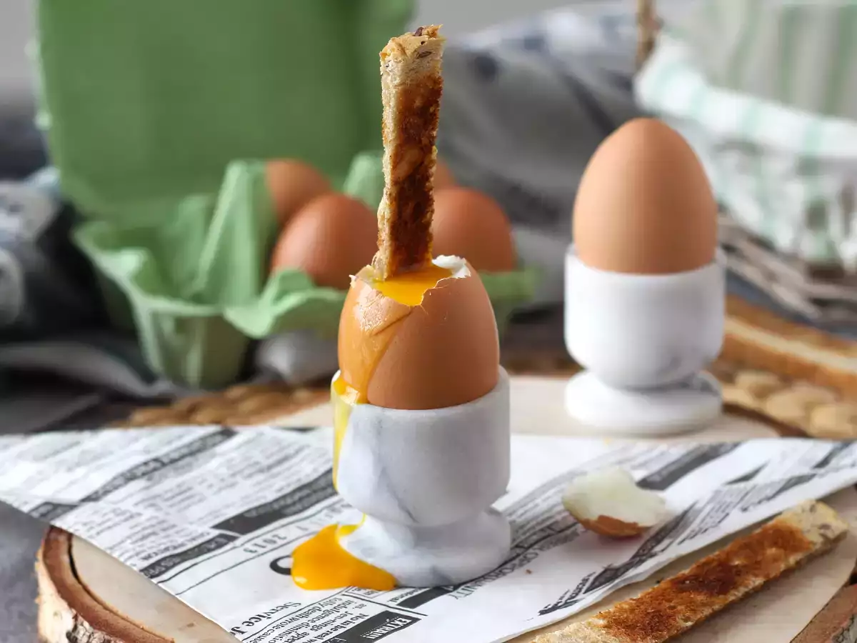 Receita Ovo à la coque na air fryer