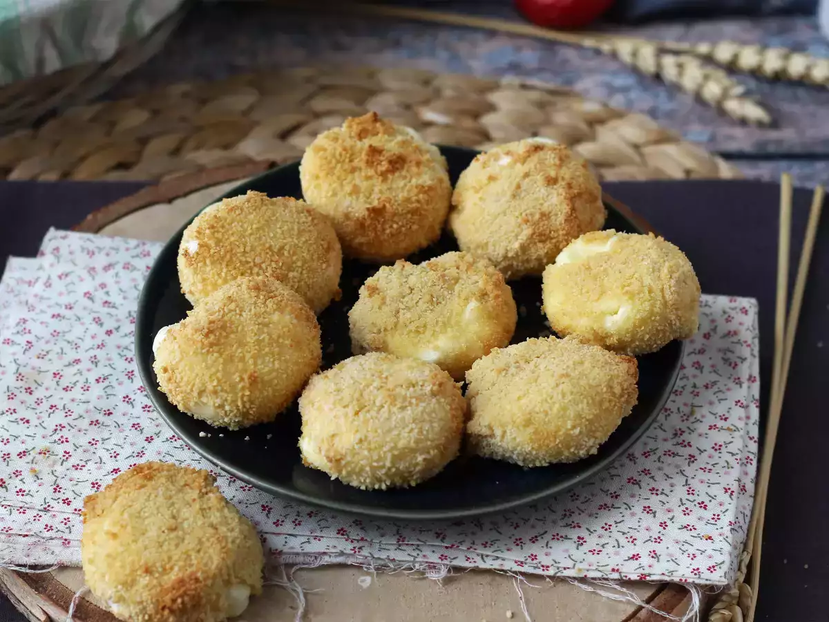 Receita Queijo empanado na air fryer