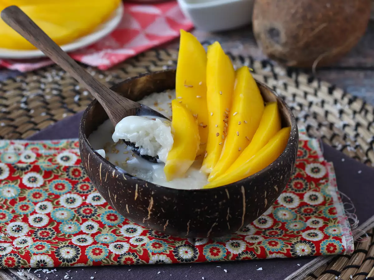 Receita Mango sticky rice, a sobremesa tailandesa super reconfortante