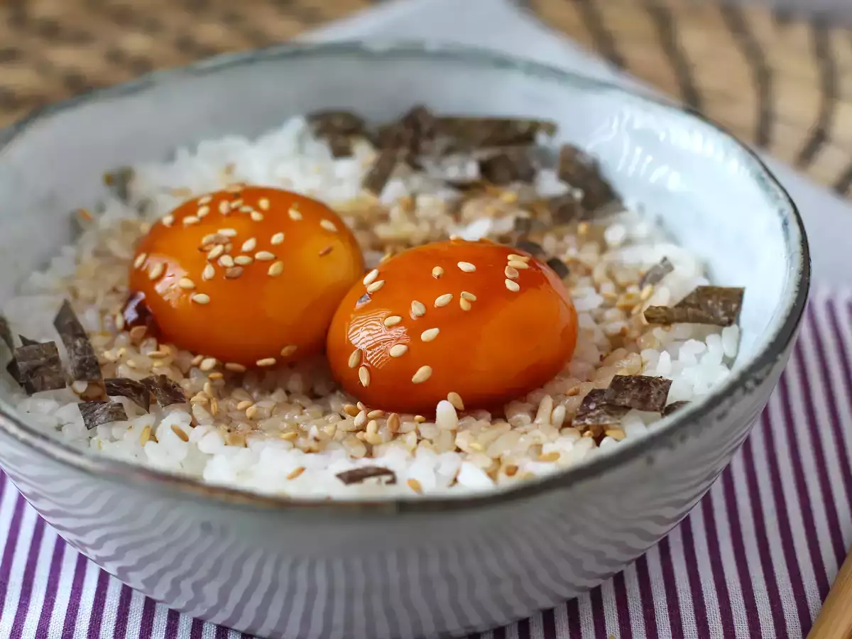 Receita Gema curada no shoyu, igualzinho ao restaurante japonês