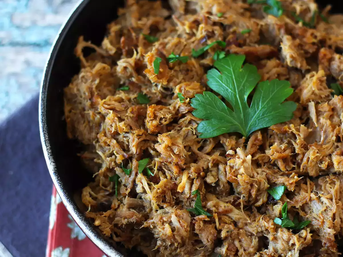Receita Carne de porco desfiada (pulled pork) na panela de pressão que desmancha