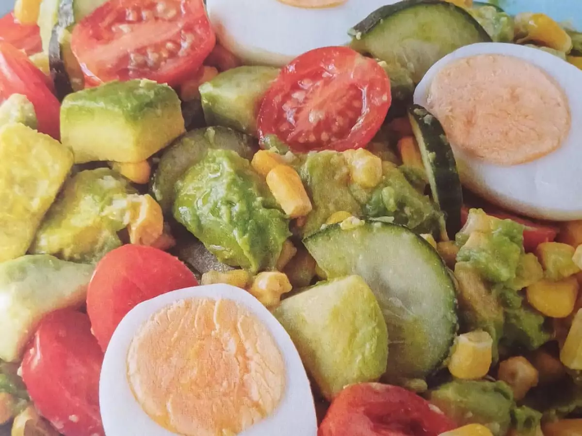 Receita Salada fresca com abacate