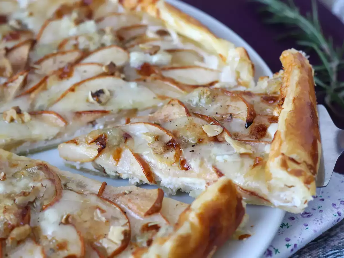 Receita Tarte de pera, gorgonzola e nozes: uma combinação agridoce irresistível