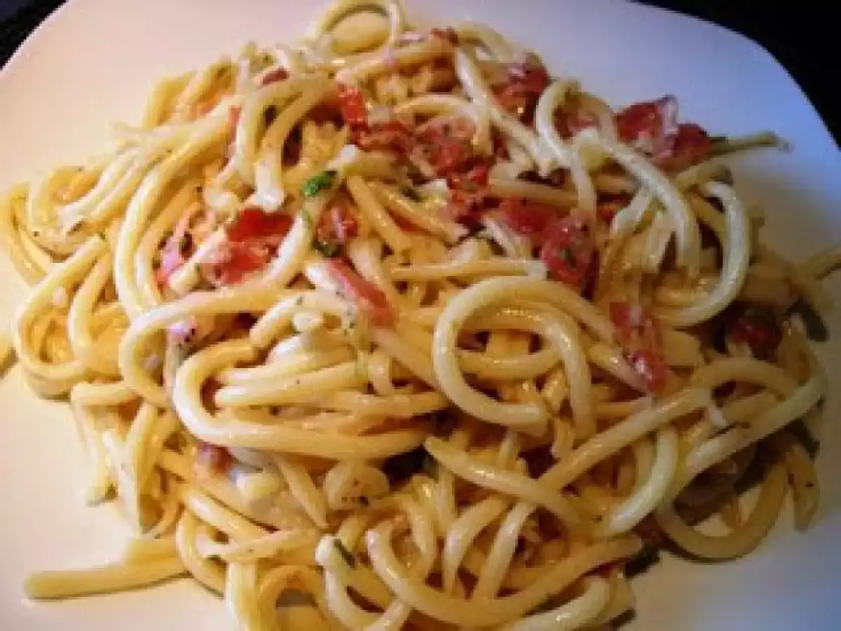 Receita Carbonara sem natas