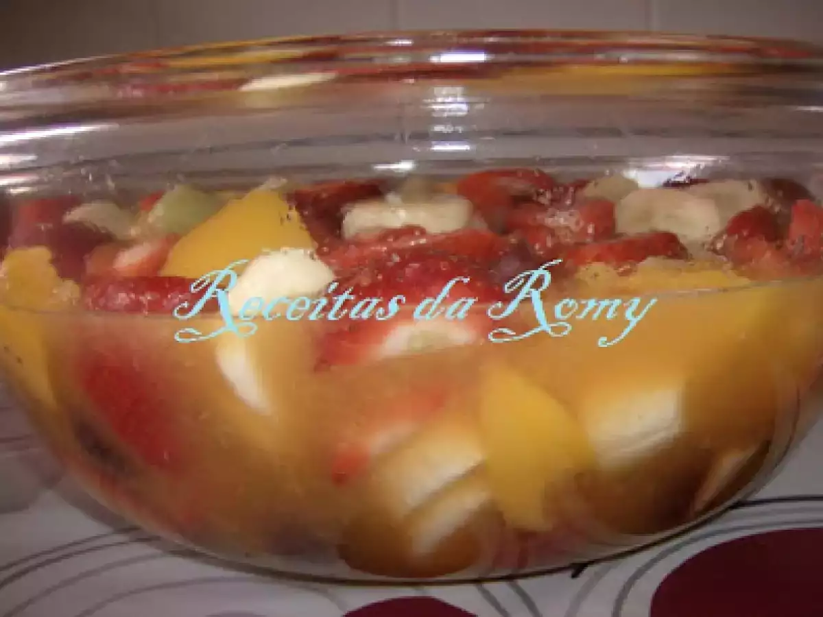 Receita Salada de fruta