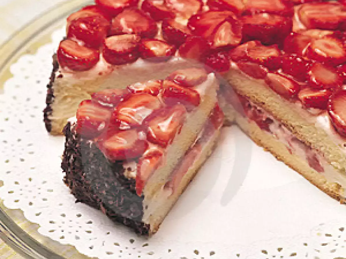 Receita Bolo de morango