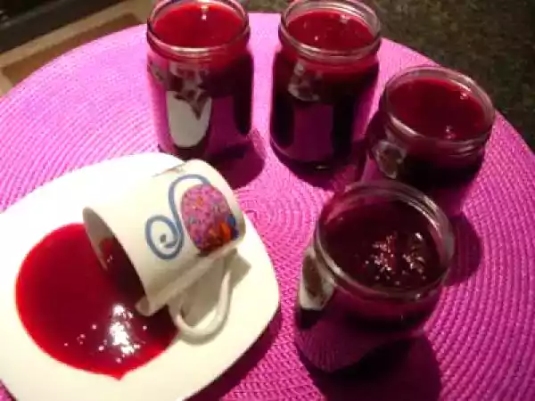 Receita Compota de framboesa