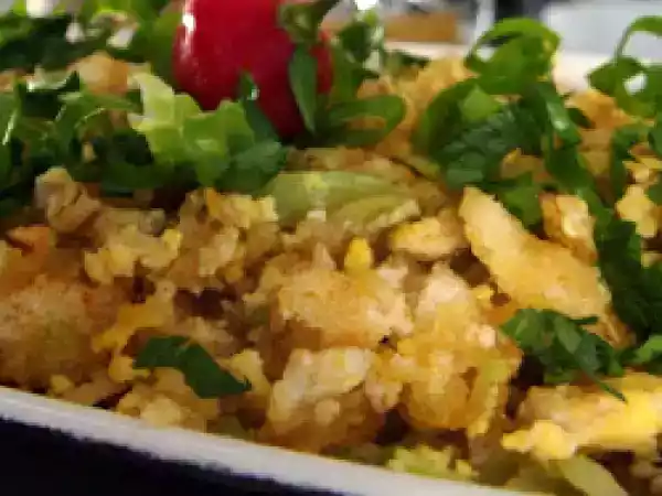 Receita Farofa de chuchu