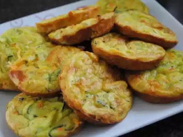 Receita Rodelas e fatias de courgette