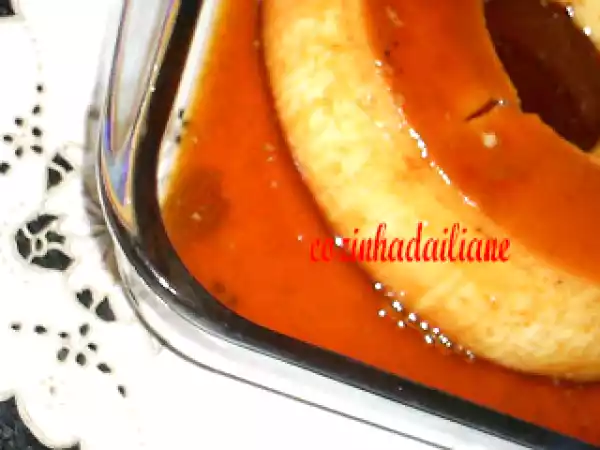 Receita Pudim de laranja com leite condensado