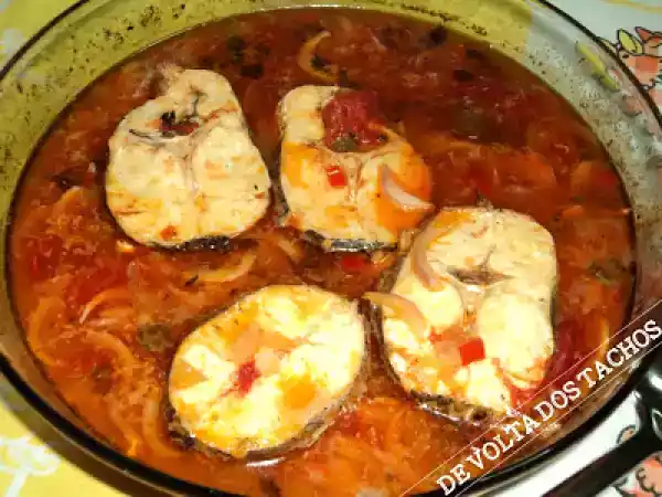 Receita Pescada no forno com puré