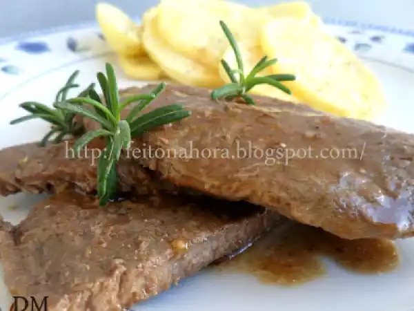 Receita Bife com batatas fritas