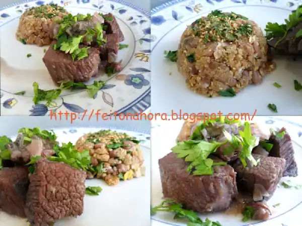Receita Coxão duro ao vinho tinto seco com tutu denorex