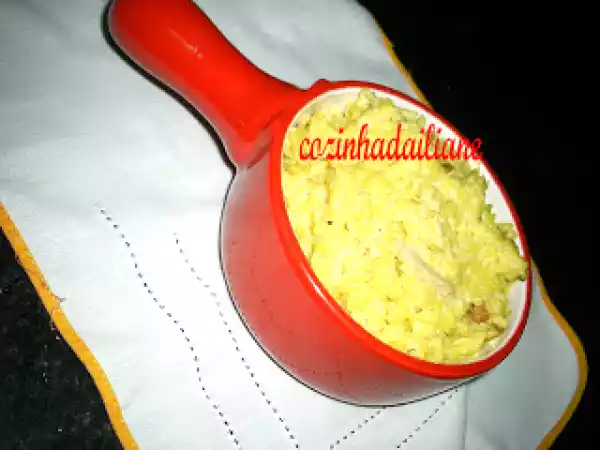 Receita Risoto de peito de frango assado