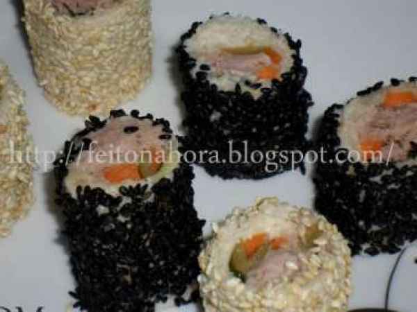 Receita Falso sushi de atum