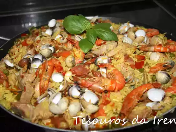 Receita Paella à valenciana 2