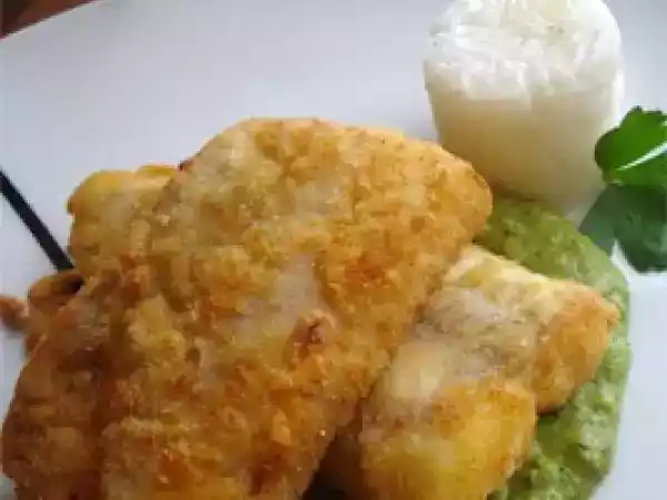 Receita O peixe com molho verde do hideo
