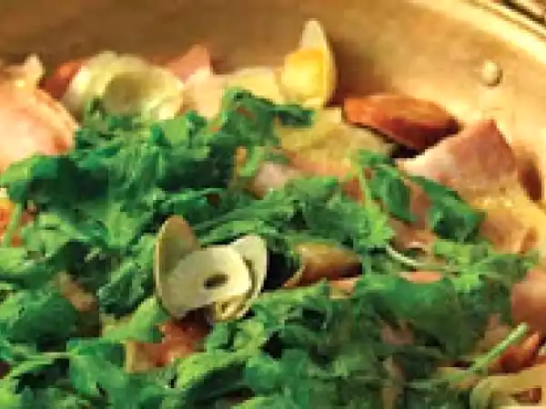 Receita Cataplana de amêijoas