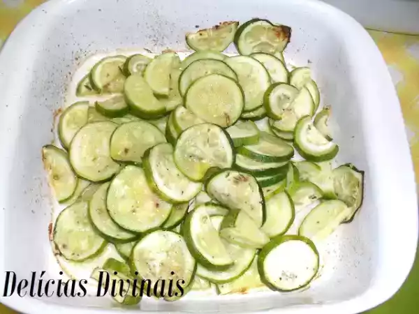 Receita Courgette no forno