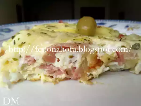 Receita Pizza de ovo na wok