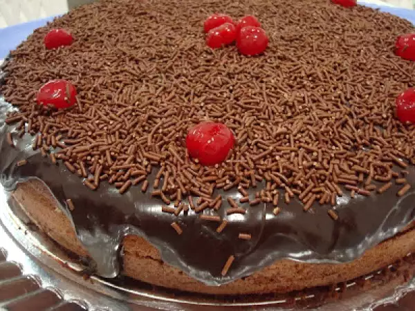 Receita Bolo brigadeiro simples