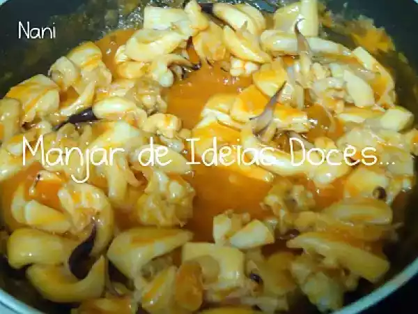 Receita Chocos com molho de tomate frito