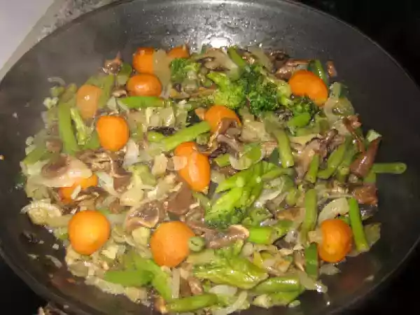 Receita Legumes salteados