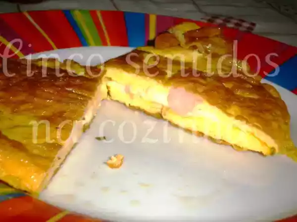 Receita Omelete de camarão e queijo - passatempo da argas e da belinha