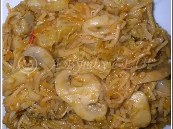 Receita Chao min de legumes
