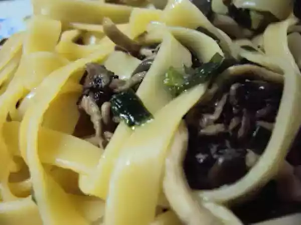 Receita Talharim com shimeji