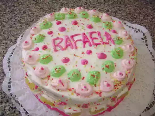 Receita Bolo de aniversário da rafaela
