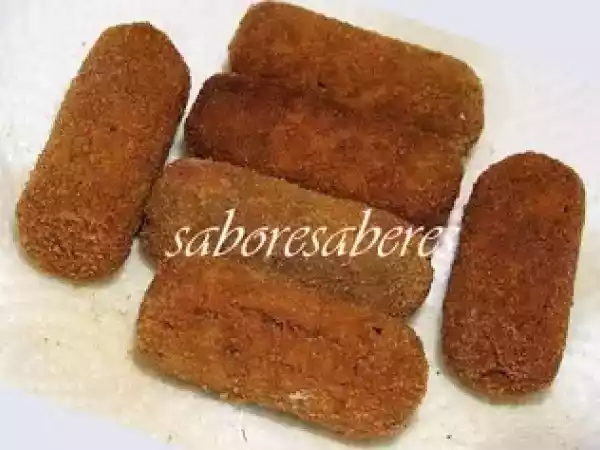Receita Croquetes de peru