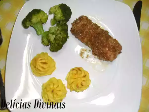Receita Lombos de pescada panados no forno