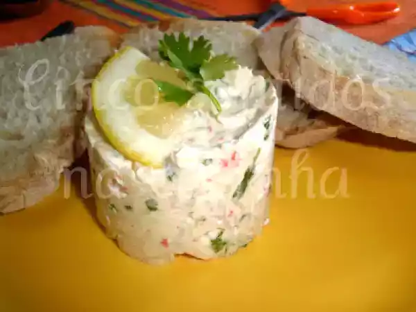 Receita Paté de queijo com delicias do mar