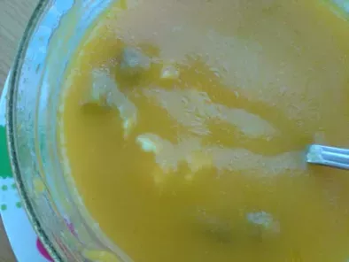 Receita Sopa de feijão verde e estrelinhas